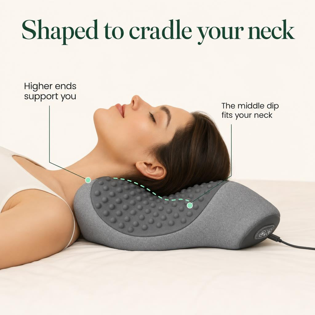 Nyrora heated neck massage pillow benefits