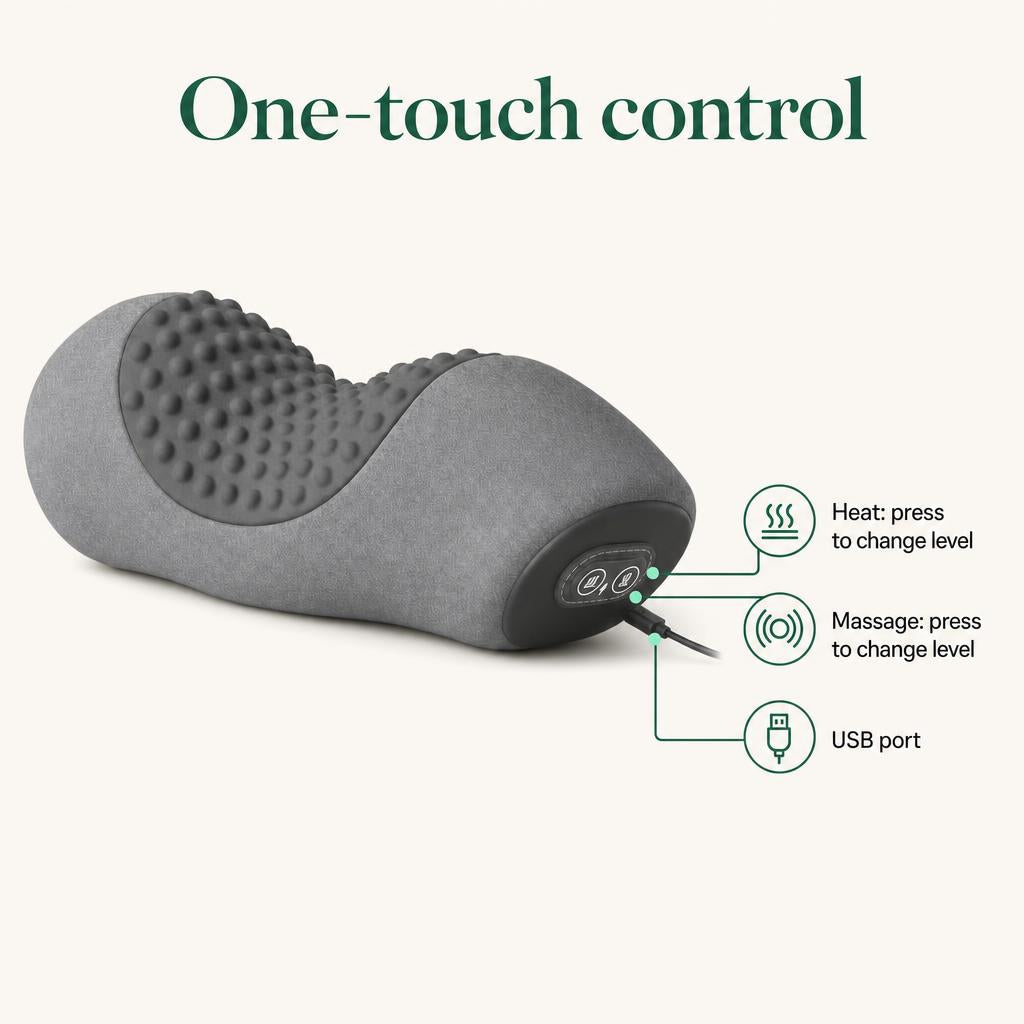 Nyrora heated neck massage pillow benefits