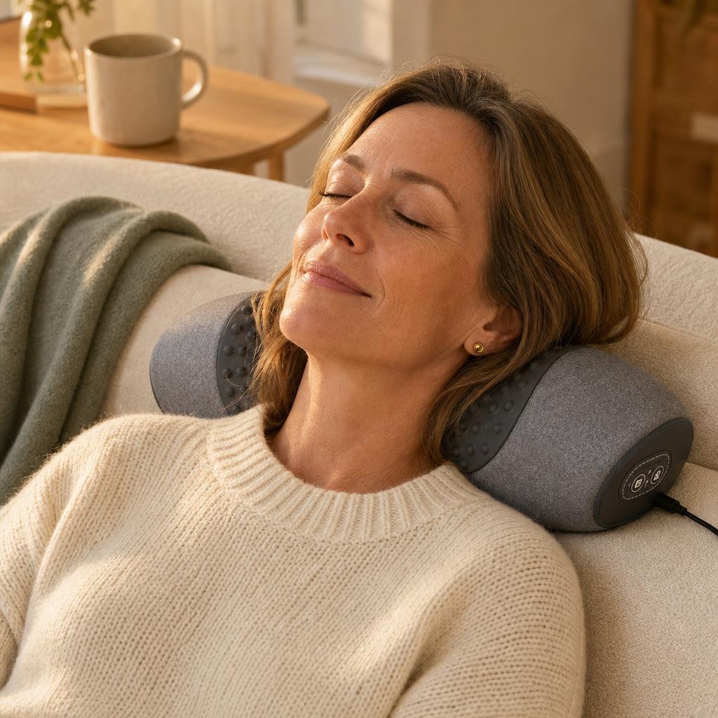 Nyrora heated neck relaxer pillow